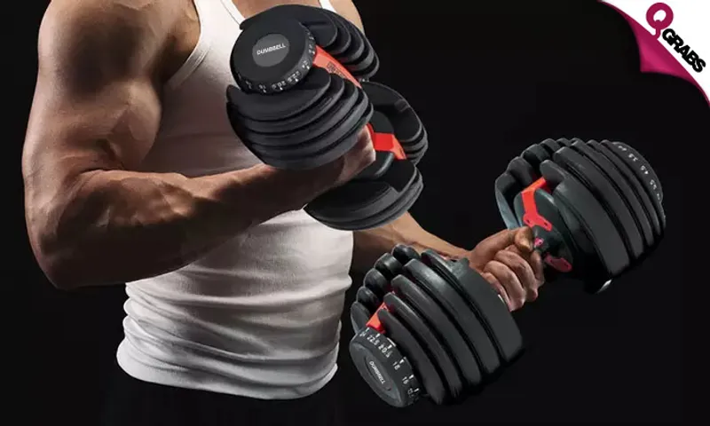 24kg Adjustable Dumbbell Set!